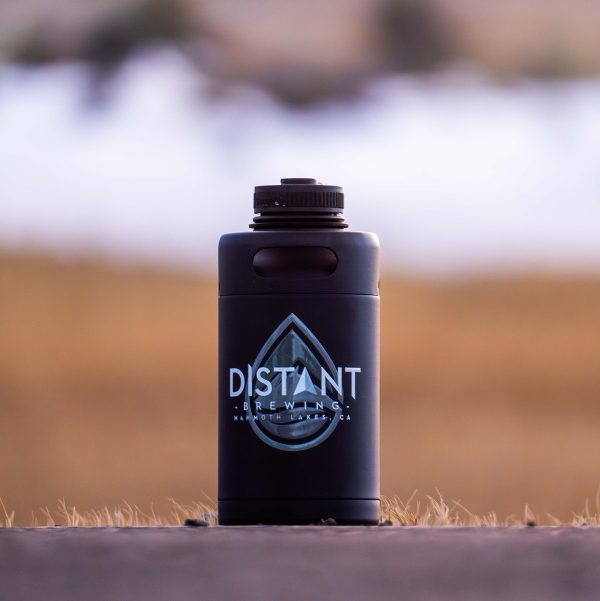 2024 64oz distant brewing keg growler black