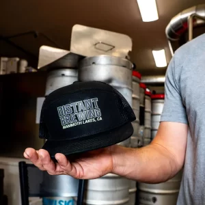 7 panel hat front distant brewing