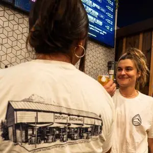 Home Tee Shirt from Distant Brewing here in Mammoth Lakes