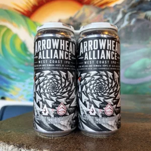 Arrowhead Alliance A West Coast IPA with Citra, Nelson and Riwaka hops.  Collab with Lake Arrowhead Brewing Co in Lake Arrowhead, CA. 6.6% ABV
