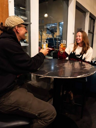 Distant Brewing's Taproom in Mammoth Lakes, CA.
