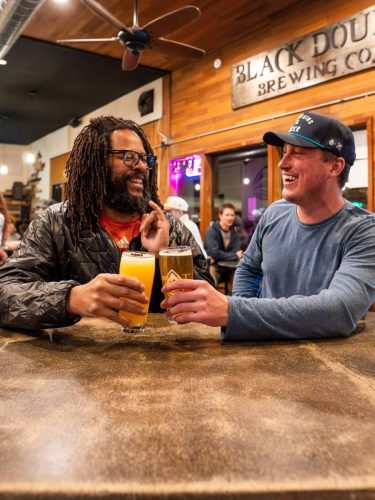 Distant Brewing's Taproom in Mammoth Lakes, CA.