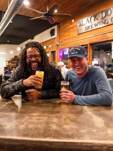 Distant Brewing's Taproom in Mammoth Lakes, CA.
